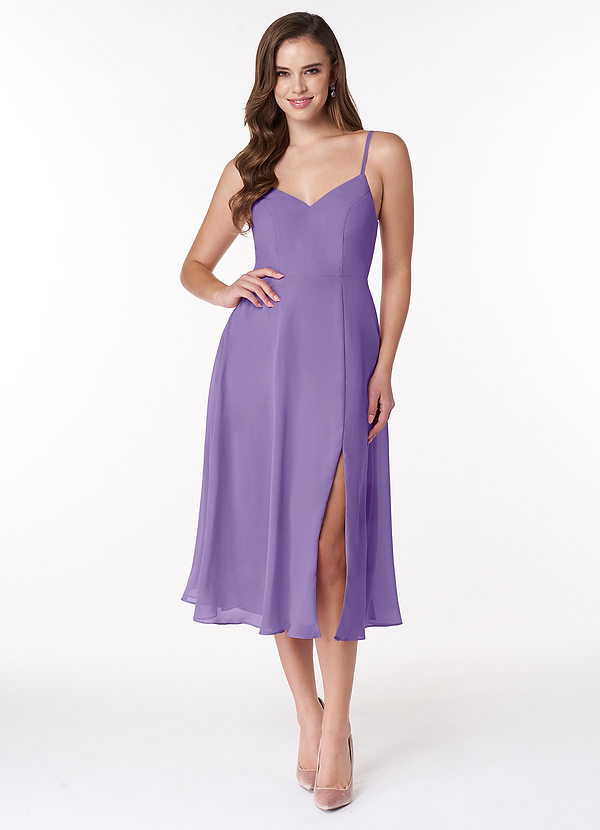 Azazie Clarissa Bridesmaid Dresses Tahiti A-Line V-Neck Chiffon Dress image1