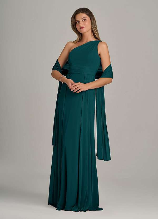 front Azazie Scialle In Rete In Colore Abbinato