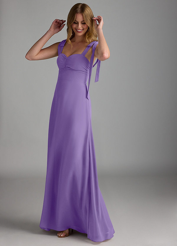 Azazie Lizet Bridesmaid Dresses Tahiti A-Line Sweetheart Neckline Chiffon Dress image1