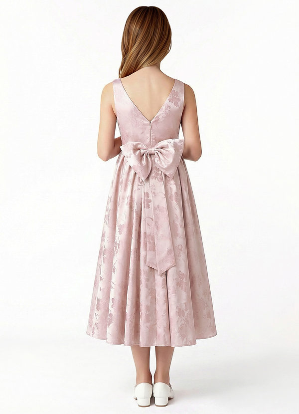 Azazie Hathaway Junior Formal Klä av A-Line i Jacquard Rosett image1