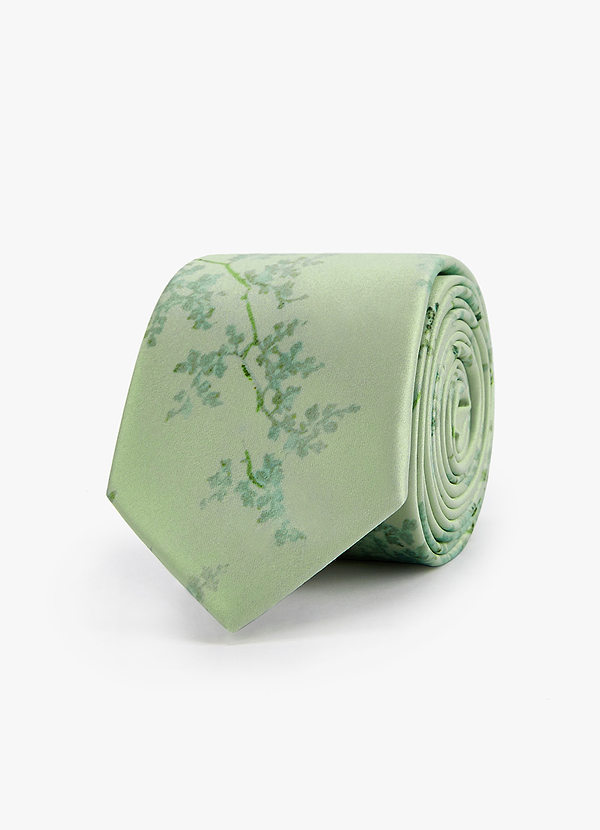 front Matte Satin Skinny Tie