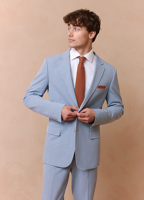 front Matt Satin Skinny Tie och ficka Square Set