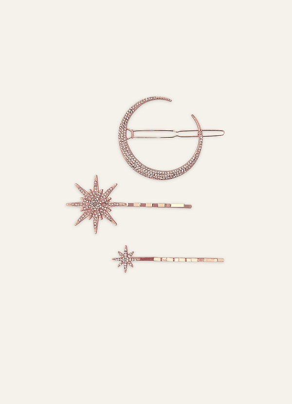 front Ensemble de pinces à cheveux étoile de lune