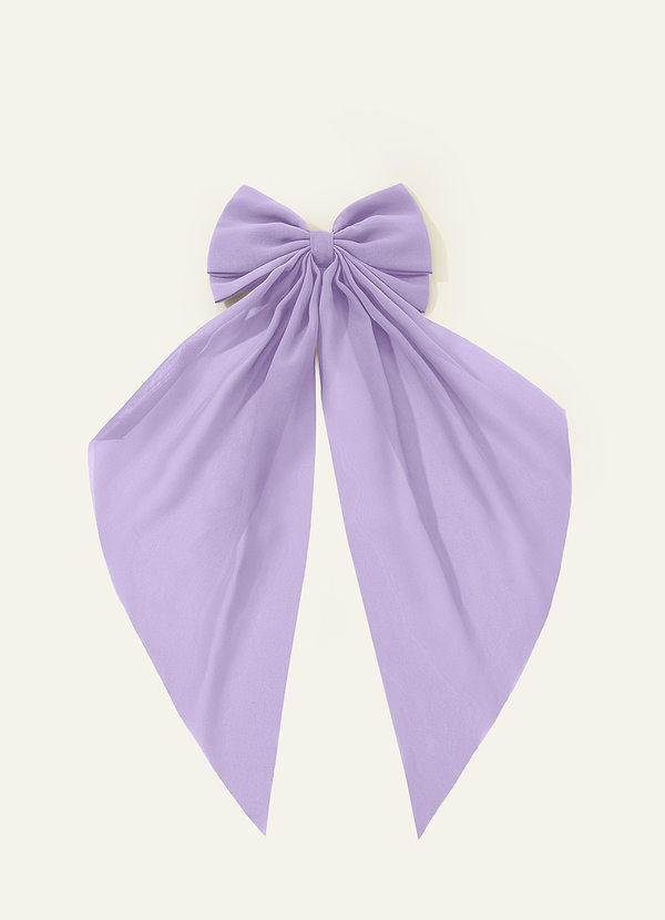 front Matching Color Chiffon Bow Hair Clip