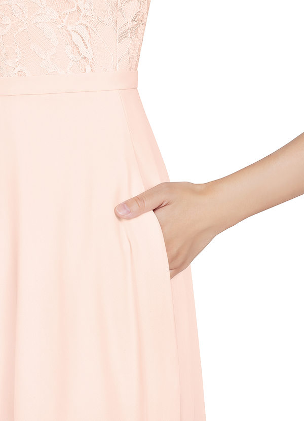azazie pearl pink