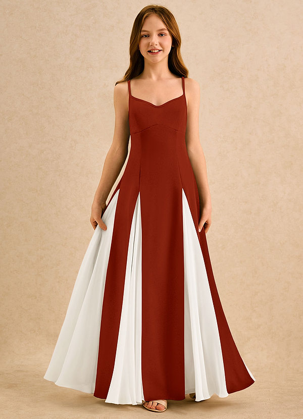 Azazie Mousey Girls Formal Klänningar för brudeflicka Klä A-Line i Stretch crepe Älskling Halsringning image1