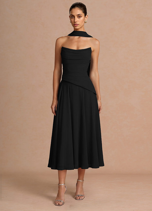 Robe Midi Noir Gabriela image1