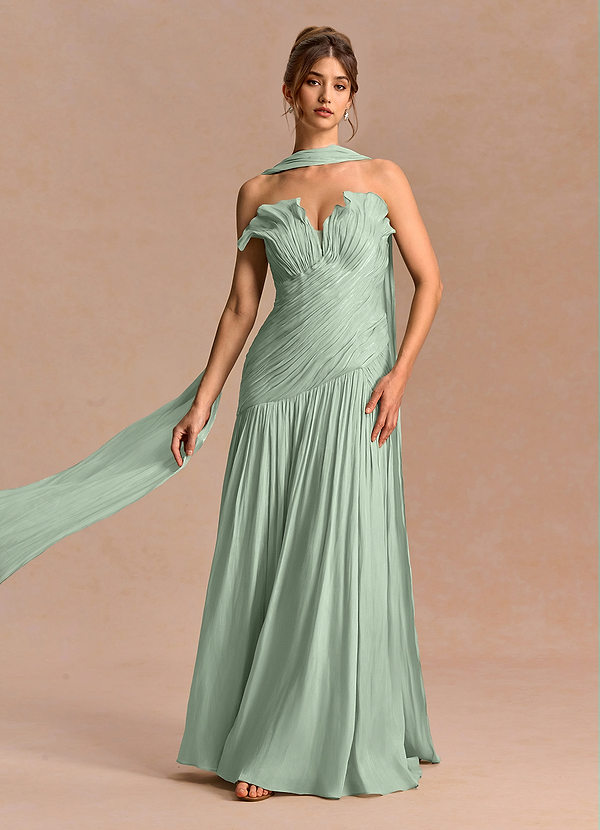 Robe Maxi Vert Clair Lilou image1
