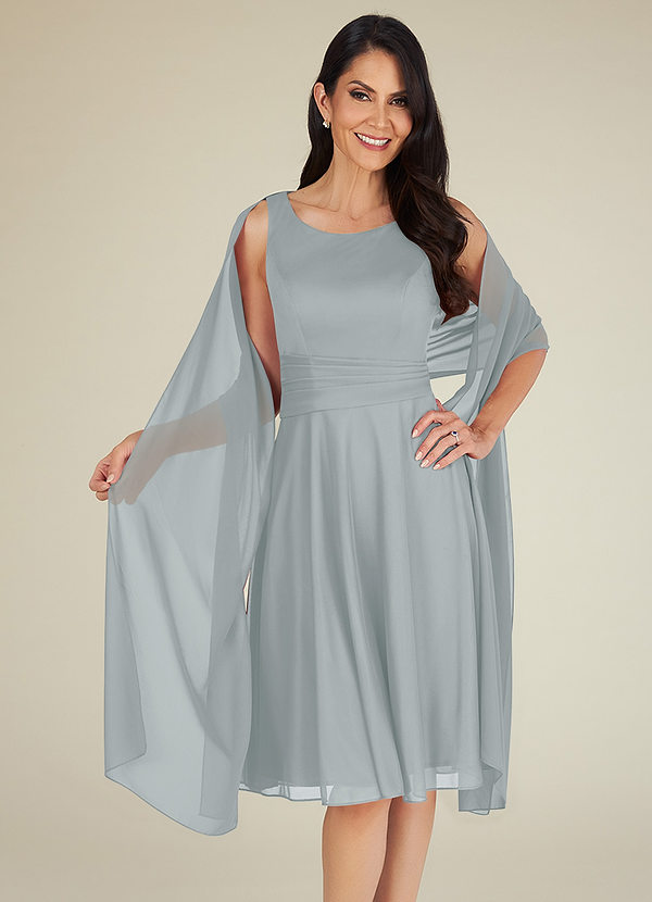 Azazie Farblich Passender Chiffon-Schal front