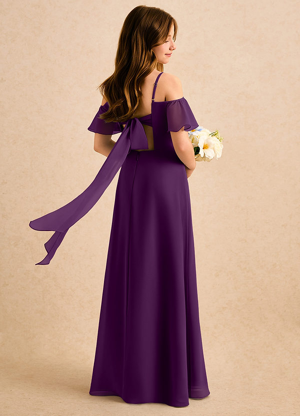 Azazie Robyn Girls Formal Klänningar för brudeflicka Klä A-Line i Chiffong Älskling Halsringning image1