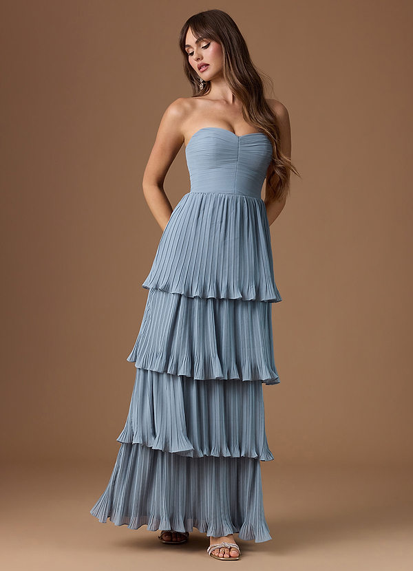 Isla Maxi Klänning Puderblå image1