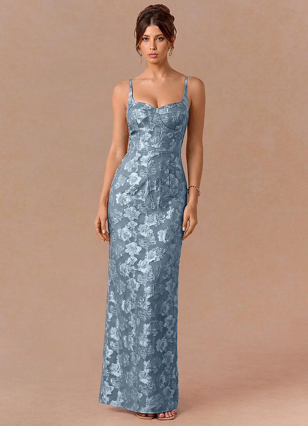 Robe Maxi Bleu Poussiéreux Paloma image1
