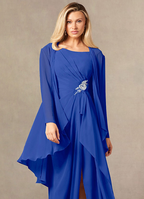 front Azazie Bijpassende Kleur Devereaux Chiffon Wrap