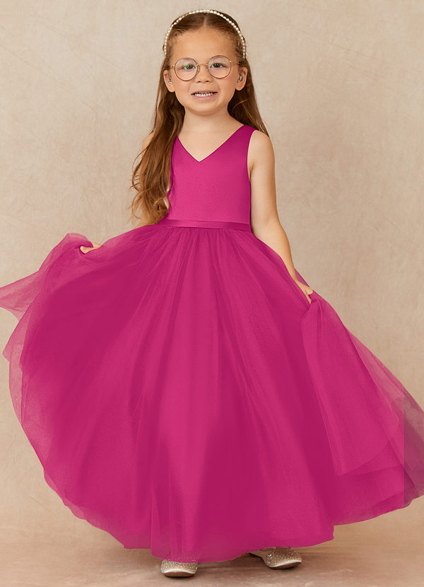 Fuchsia Flower Girl Dresses Cheap