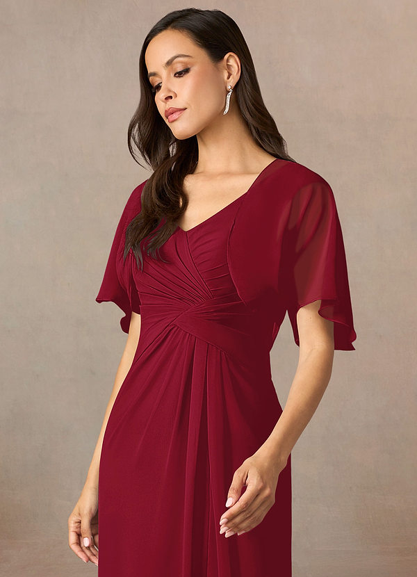 front Azazie Matching Color Salome Chiffon Wrap