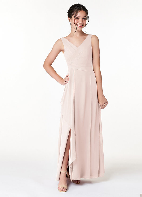 Vestidos Boho Para Damas De Honor Junior Con Falda Cascada Limón main image 1