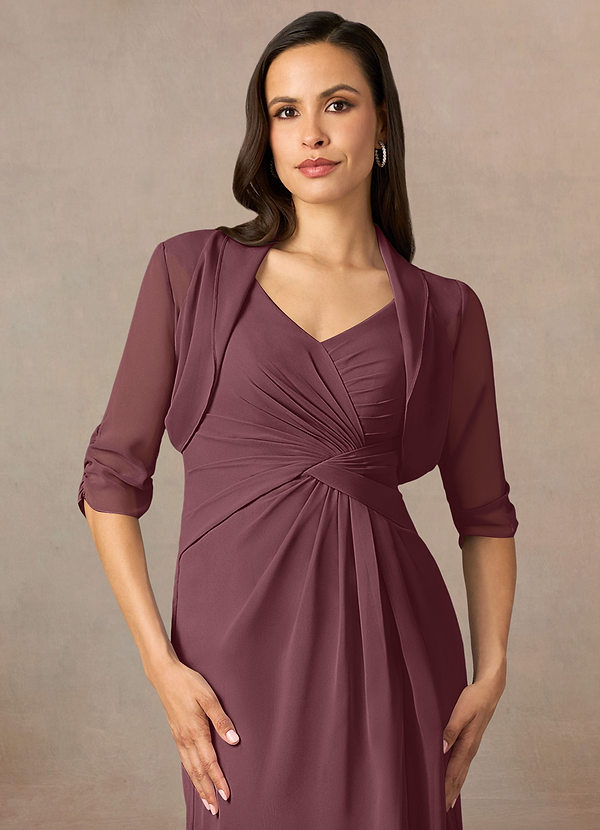 front Azazie Matching Color Hannah Chiffon Wrap