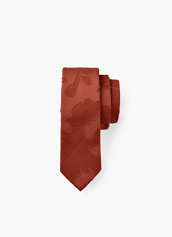 front Corbata estrecha con estampado floral