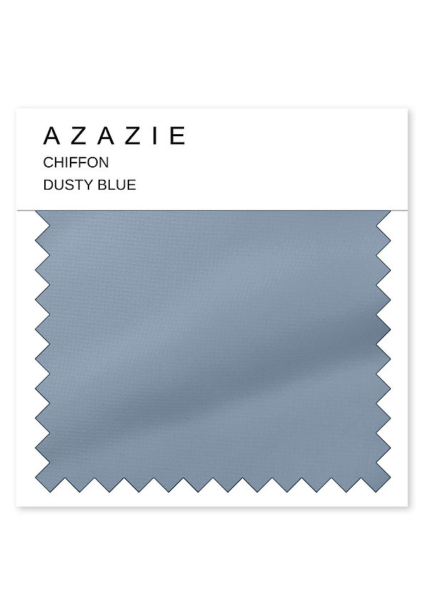 front Azazie Dusty Blue Chiffon Swatch