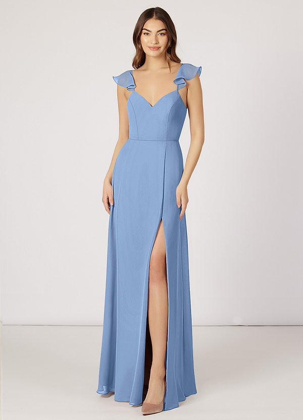 Steel Blue Azazie Everett Bridesmaid Dresses | Azazie