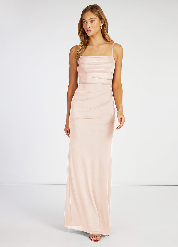Blushing Pink Azazie Teyana Bridesmaid Dresses | Azazie