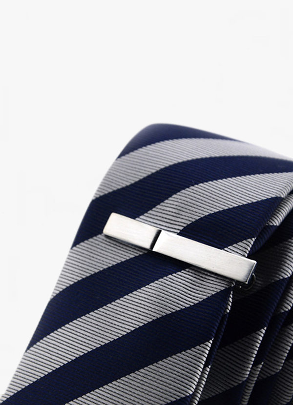 front Gentlemen's Indented Tie Clip