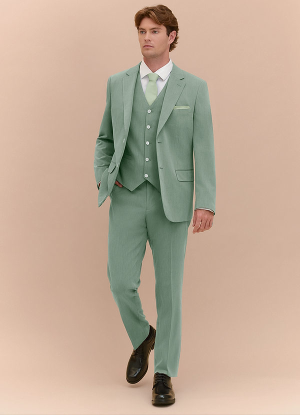 William Dusty Sage Comfort Blend 3-piece suit | Suit Sets |Azazie