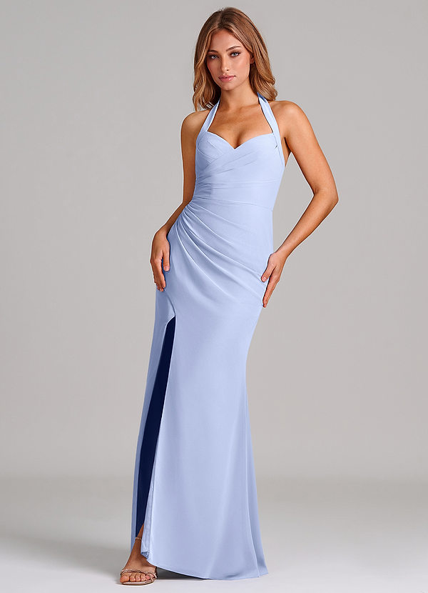 Azazie Emeria Suknie dla druhen Syrena Dekolt w kształcie serca Szyfon Do ziemi Sukienka image1