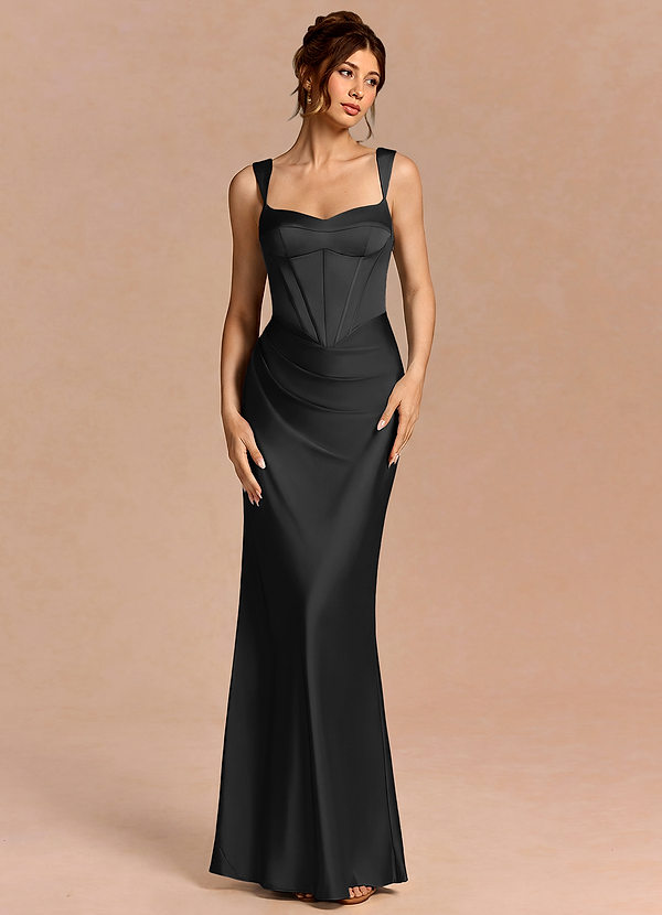 Mela Black Maxi Dress image1