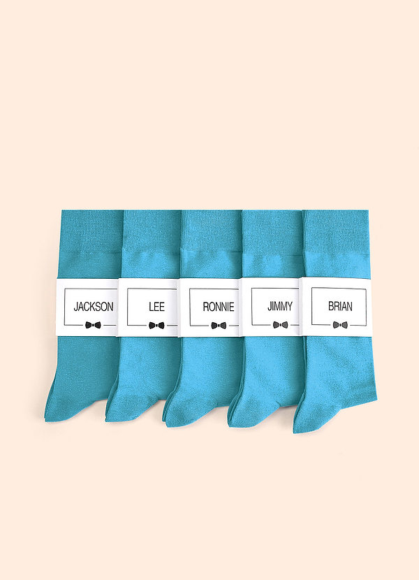 front Calcetines De Vestir Para Hombre De Colores A Juego Con Etiqueta Personalizada