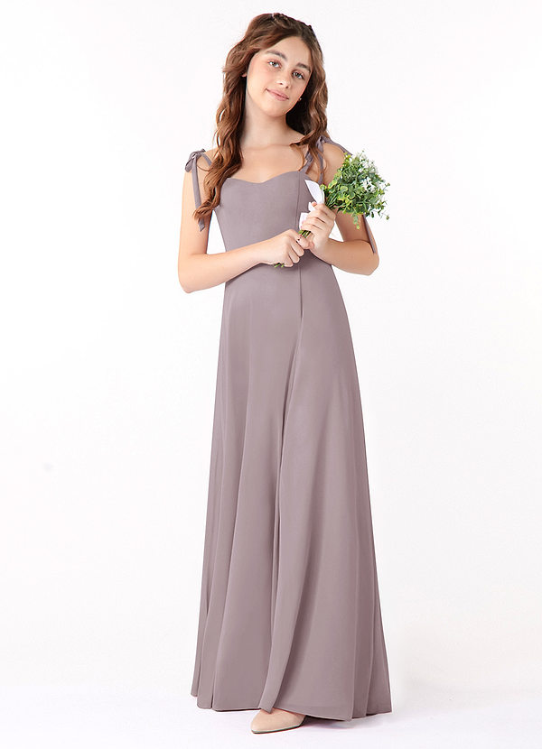 Azazie Rosey Junior Dusk A-Line Sweetheart Neckline Chiffon Dress image1