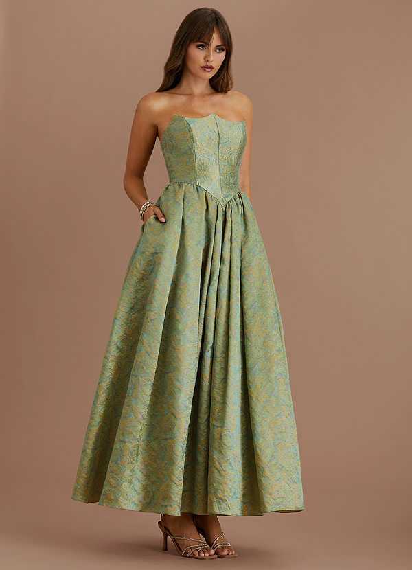 Maxi jurk Miranda Celadon Multi image1