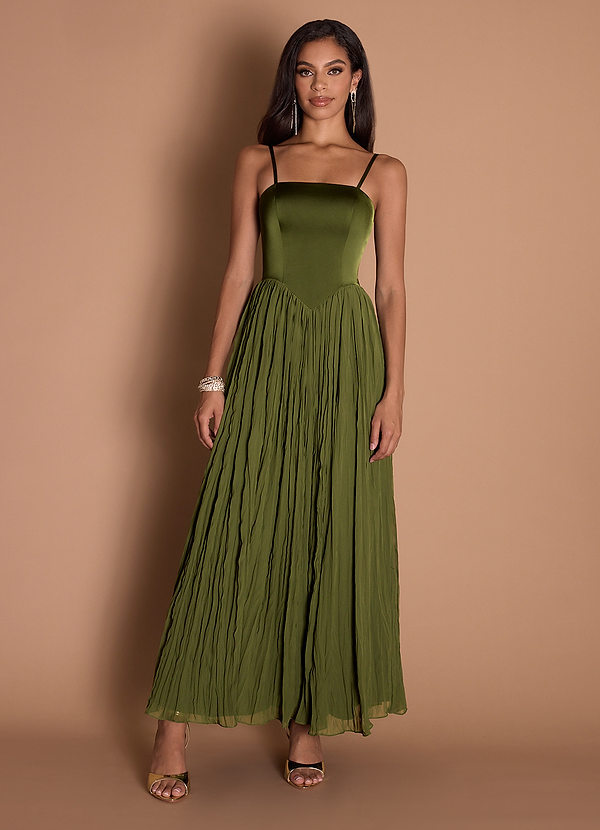 Maxi jurk Lorie Olijf image1
