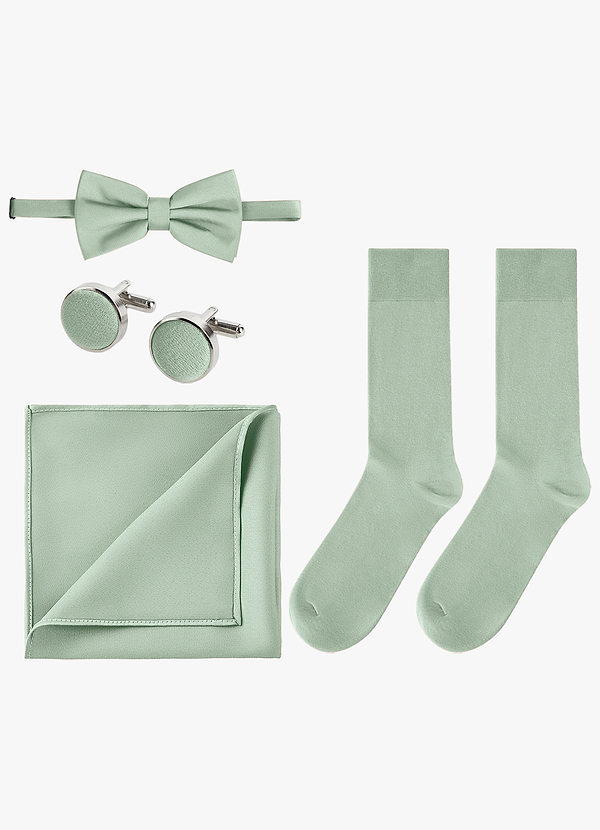 Matching Color 4-Piece Stretch Satin Bow Tie Set front
