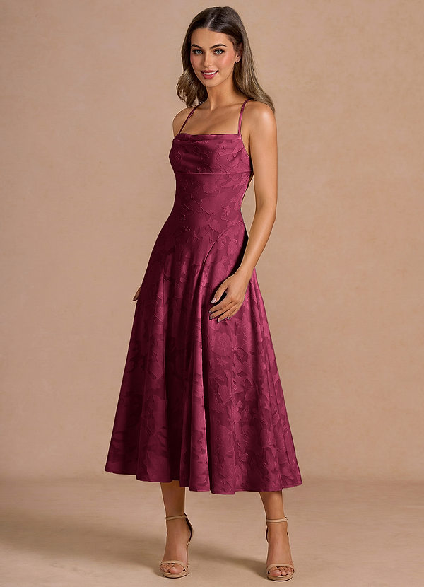 Irelia Merlot Midi Dress image1