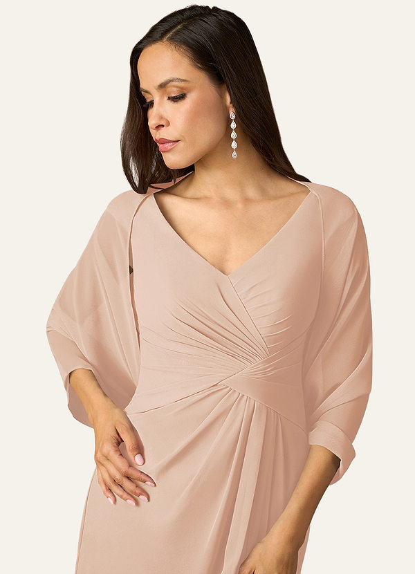 front Azazie Matching Color Sarah Chiffon Wrap