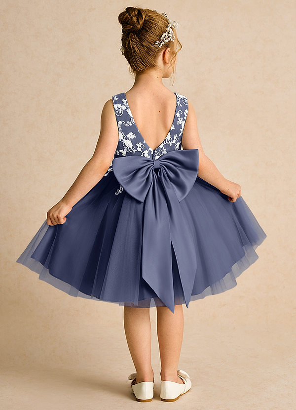 Azazie Butterfly Flower Girl Dresses Stormy A-Line Lace Dress image1