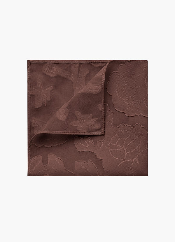 front Floral Burnout Pocket Square