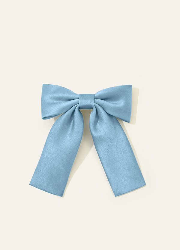 front Girls Matte Satin Bow Hair Clip