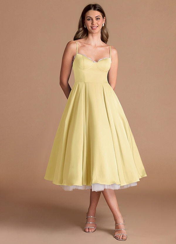 Heiress Lemon Sorbet Midi Dress image1