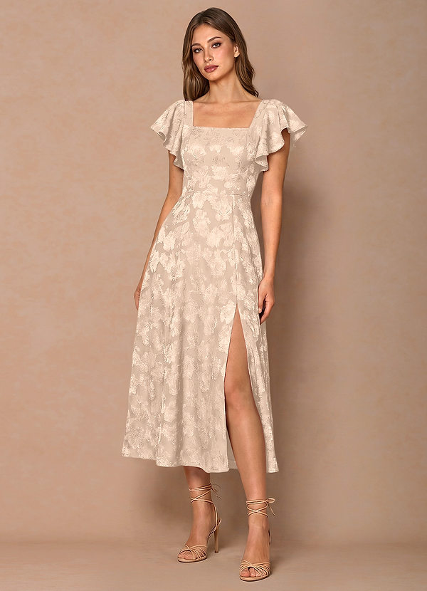 Talia Cream Midi Dress image1