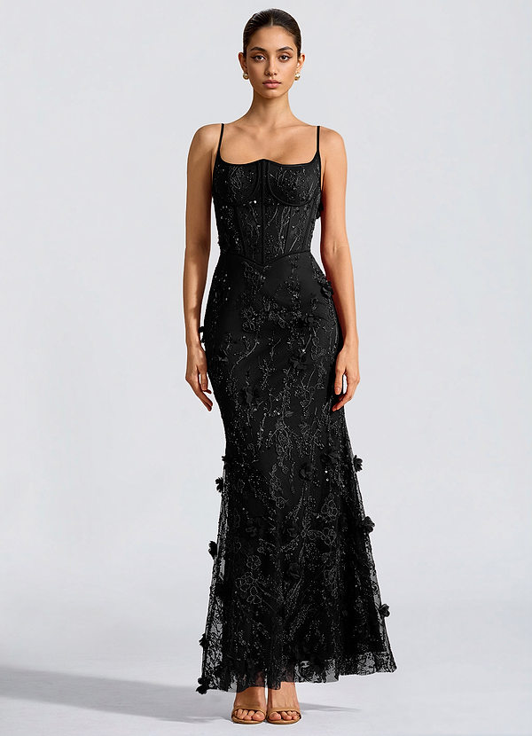 Robe Longue Noir Eponine image1