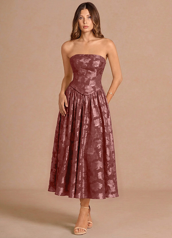 Robe Mi-Longue Roses Millésime Petal image1