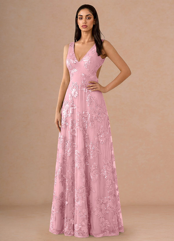 Hysara Pink Maxi Dress image1