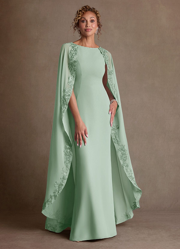 Azazie Artemisia Klänningar till brudens mor Klä Tubklänning i Chiffong Spets Agave image1