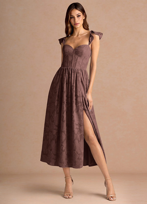 Denisse Mocha Coco Midi Dress image1
