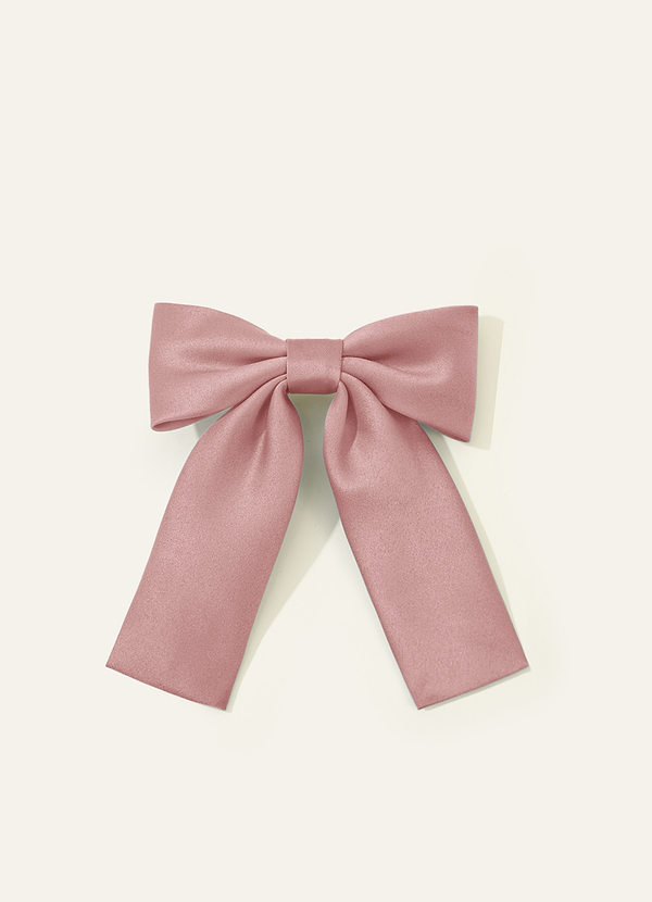 front Girls Matte Satin Bow Hair Clip