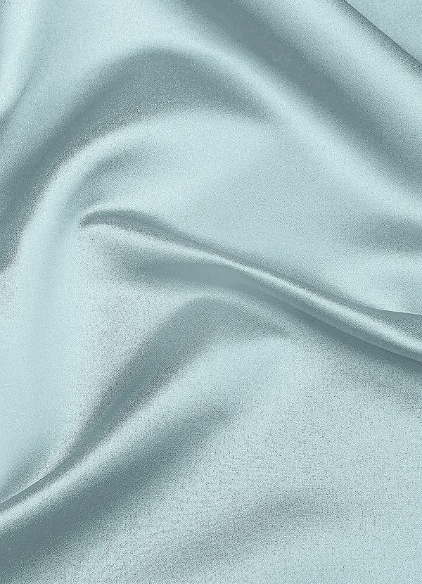 front Azazie Mist Matte Satin Fabric By the Yard