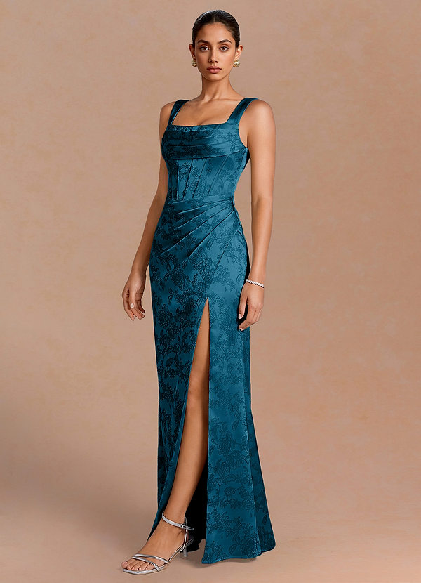 Amora Navy Black Maxi Dress image1