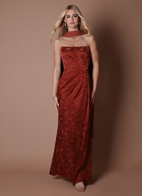 Vestido Rubí Profundo Largo Kalliopi image1